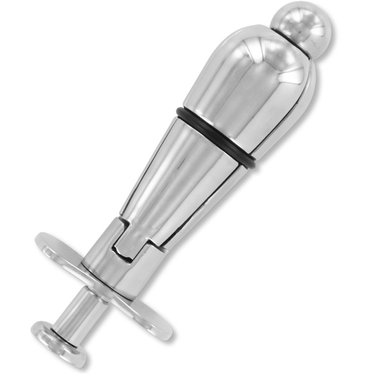 Plug anale in acciaio inossidabile con bloccaggio deluxe per piacere intenso